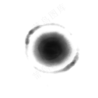 水墨风格中国风晕染效果墨迹水墨,免抠元素