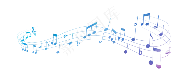 矢量创意音乐符号,免抠元素(2260*1057px 300 dpi )ai矢量模版下载