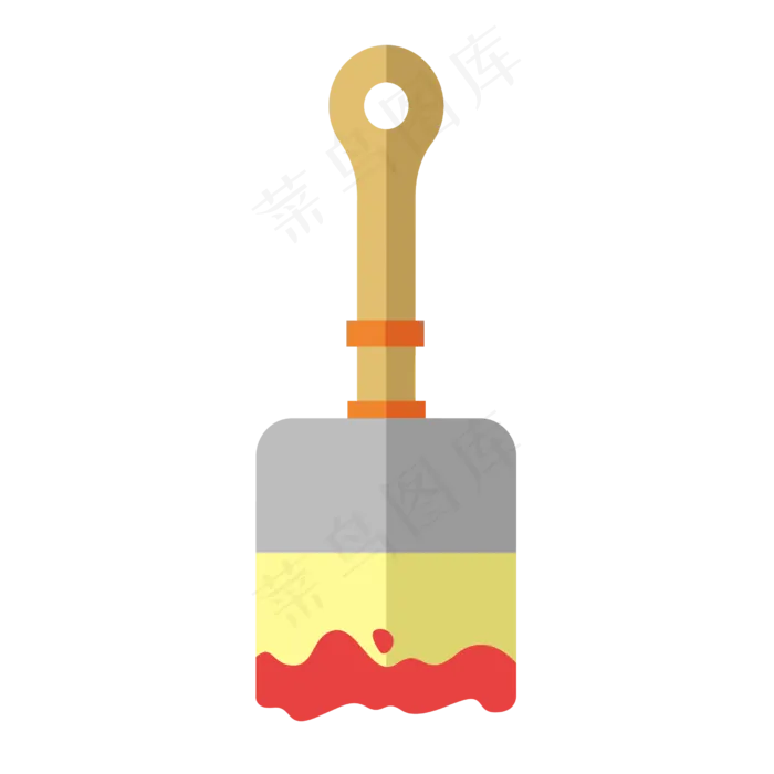 手绘卡通刷子(2500*2500px 300 dpi )ai矢量模版下载