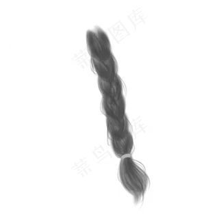 麻花辫头发笔刷