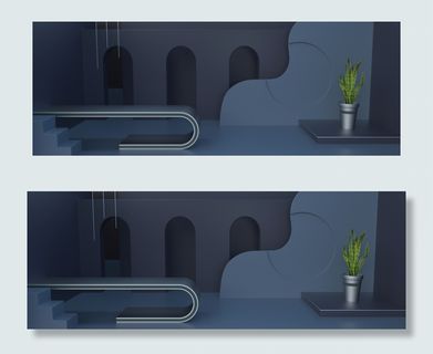 高端商务清新电商网页banner图