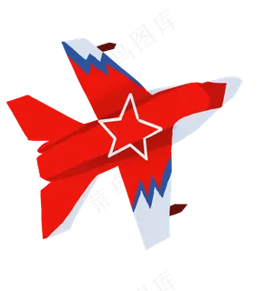 建军节红色飞机 建军节红色飞机