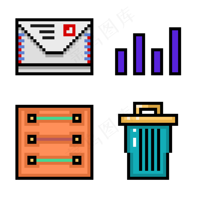 像素风格小物件图标