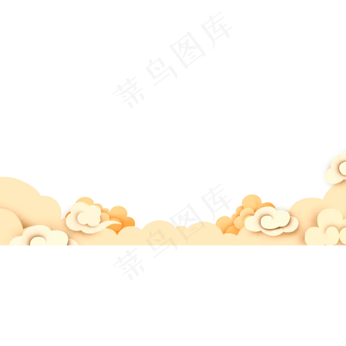 金色祥云,免抠元素(1200*1200px 72 dpi )psd模版下载