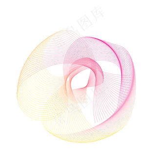 不规则线性玫瑰曲线丝绸