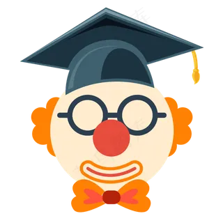 4.1愚人节扁平小丑头像矢量设计