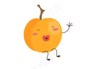 矢量卡通橘子