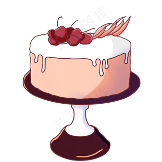 漂亮的支架公主蛋糕