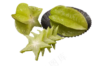 水果杨桃切开食物