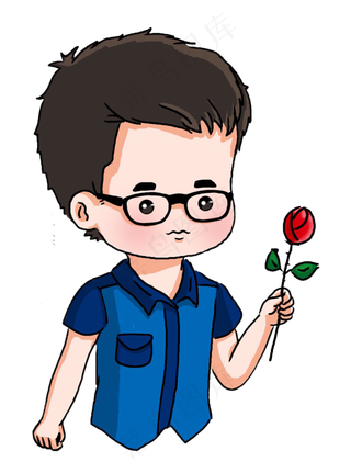 情人节送花的少年