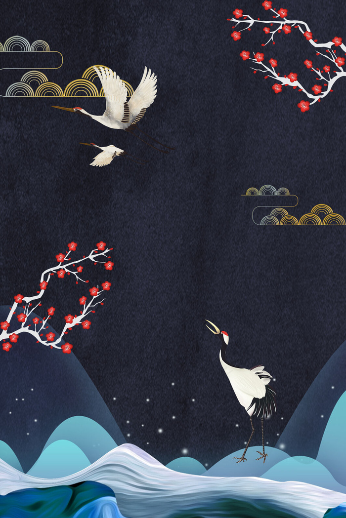 创意合成中国风背景