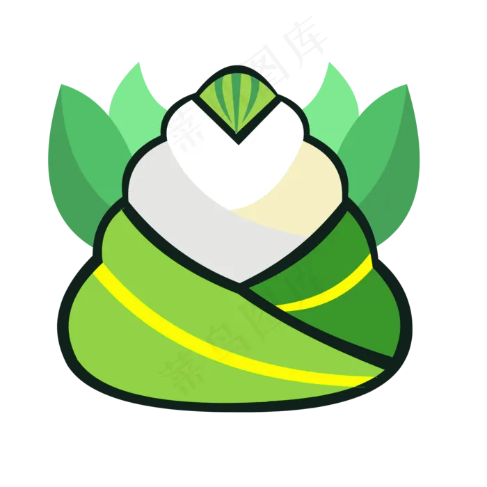 创意端午节可爱的粽子元素(2000*2000px 300 dpi )ai矢量模版下载