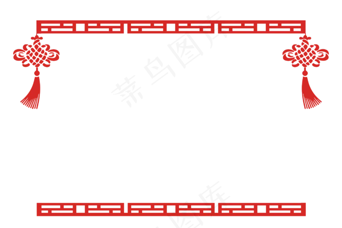 平安结装饰春节新年边框,免抠元素
