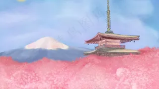 富士山美丽的风景