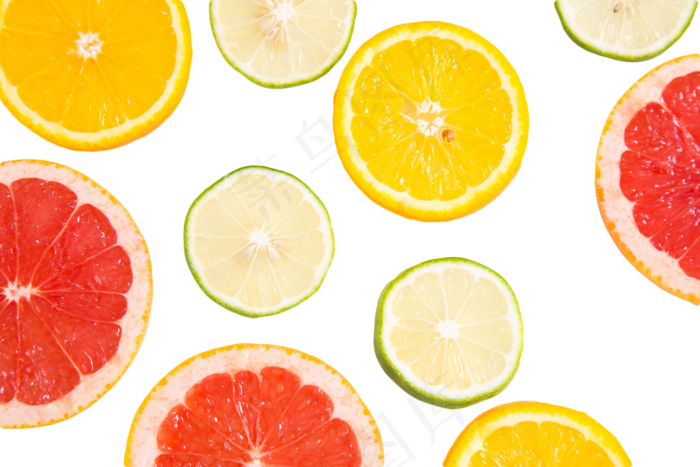 柠檬片橙子片