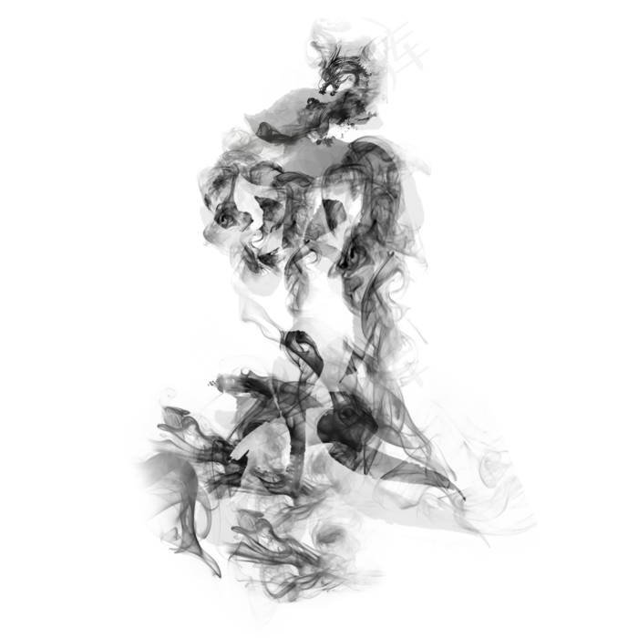 雨水艺术字体(2000X2000(DPI:150))psd模版下载
