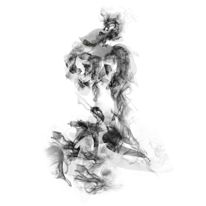 雨水艺术字体(2000X2000(DPI:150))psd模版下载