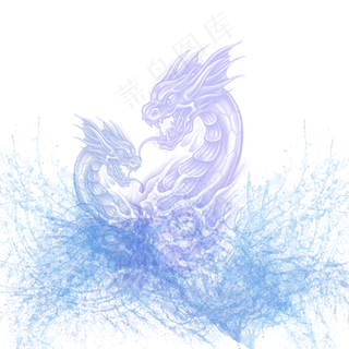 水中的龙设计素材