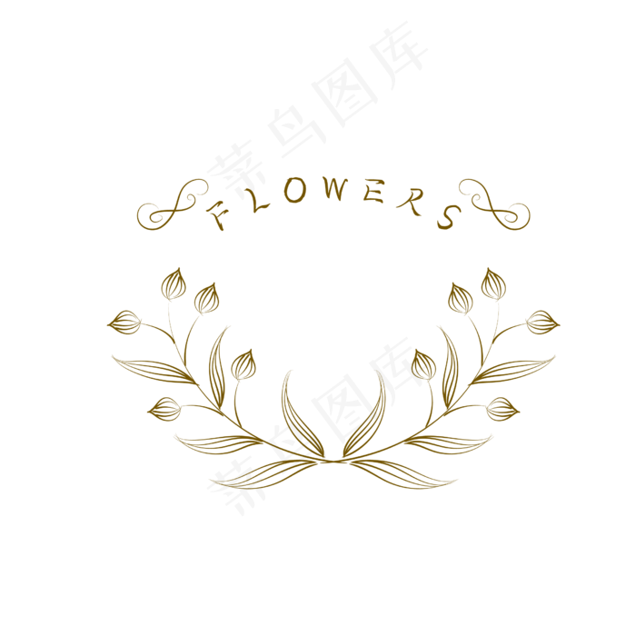 手绘花纹复古风