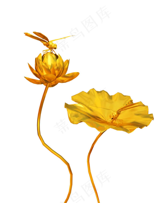 金色荷花莲花(4460X4209(DPI:150))