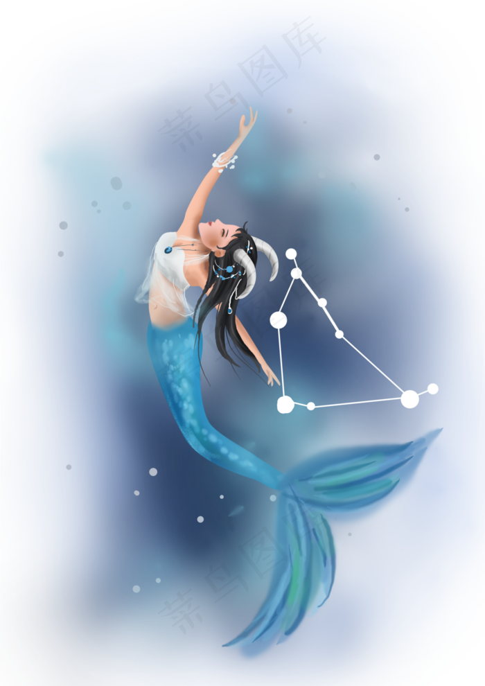12星座摩羯座人物,免抠元素