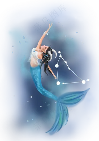 12星座摩羯座人物,免抠元素