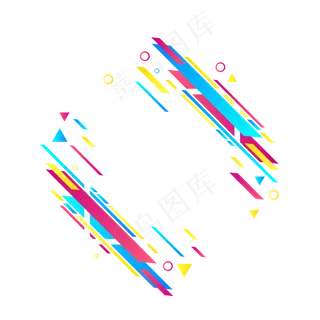 618电商商城线性装饰免扣素材