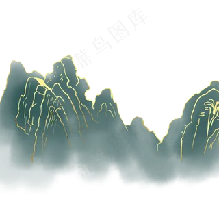 水墨意境山水画