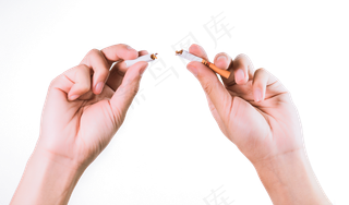 世界无烟日掰断香烟,免抠元素