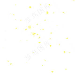 夏夜飞舞的萤火虫元素,免抠元素