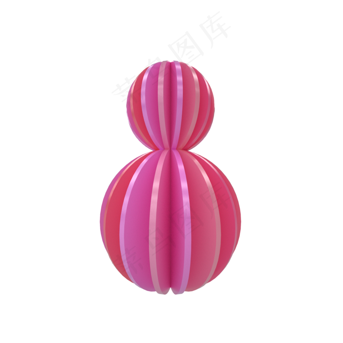 简洁时尚C4D灯笼模型,免抠元素