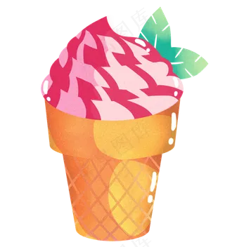 儿童节日美味冰激凌