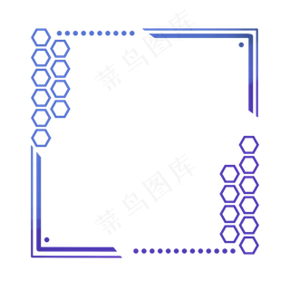 蓝色科技文本框