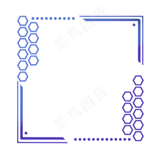蓝色科技文本框