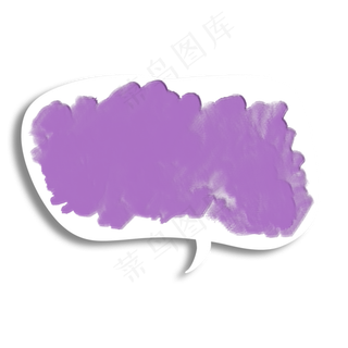 喷墨墨迹扁平气泡框5