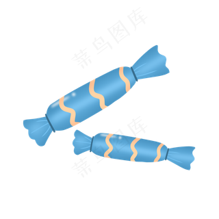 蓝色小清新六一儿童节糖果