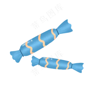 蓝色小清新六一儿童节糖果