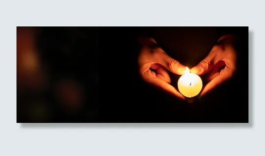 蜡烛祈福海报背景