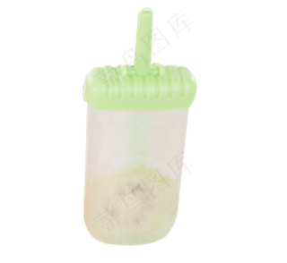 浅绿色冰棍制作模型