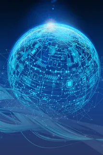 互联网网络科技背景