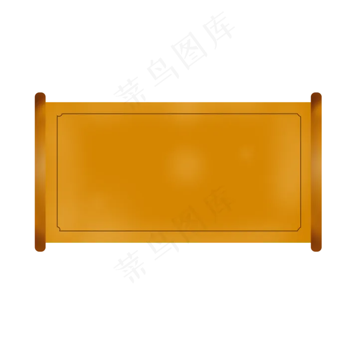 卡通矢量古代金黄色旗帜,免抠元素(2000X2000(DPI:300))psd模版下载