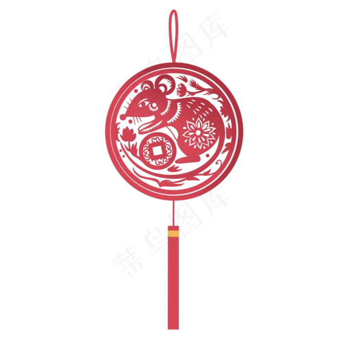 鼠年挂饰,免抠元素(2048X2048(DPI:300))psd模版下载