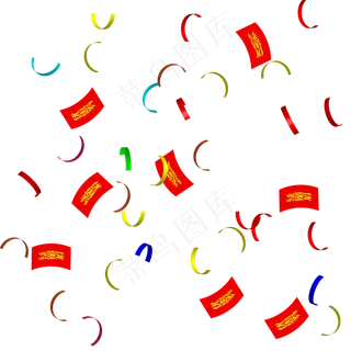 彩带漂浮优惠券