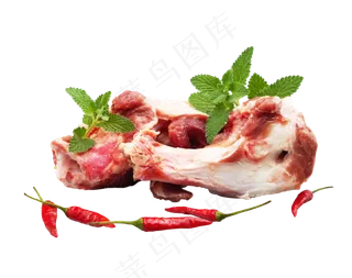 生肉食材大棒骨,免抠元素