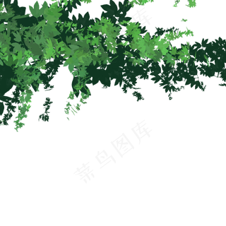 春天植物绿叶藤条,免抠元素