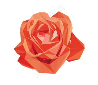 精美的红色玫瑰花