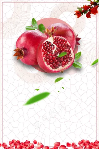 秋天要吃红石榴简洁