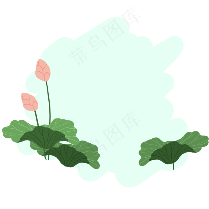 简约植物边框