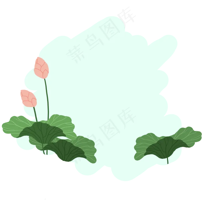 简约植物边框(2000X2000(DPI:300))psd模版下载
