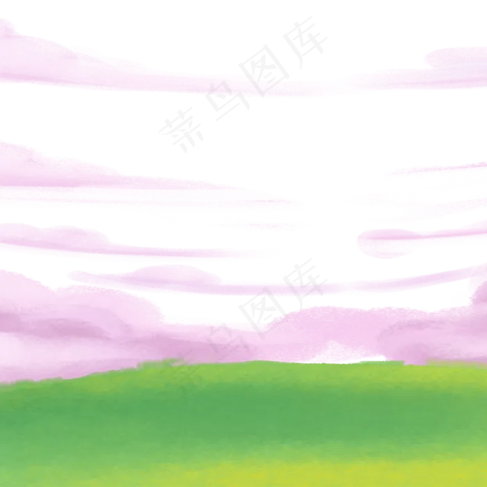 卡通绿色草原PNG下载,免抠元素(2000X2000(DPI:300))psd模版下载